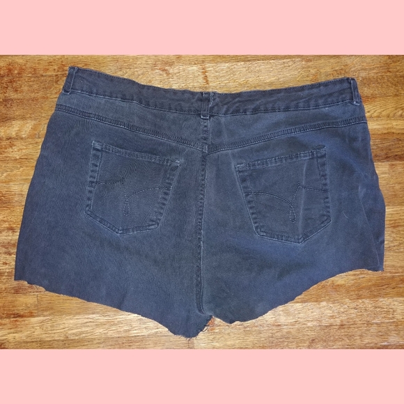 Vintage Jms Black Diy Cutoff Mom Jean 